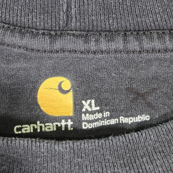 Carhartt Shirt Men XL Black Original Fit Gorpcore Camping Fishing Hunt K231 - Picture 8 of 9